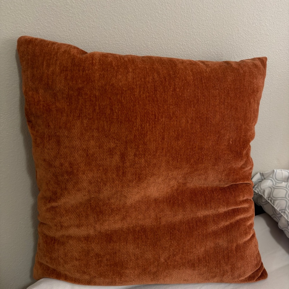 Rust Orange Throw Pillow
